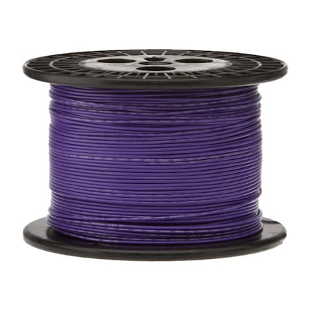 22 AWG Gauge Stranded Hook Up Wire, 500 Ft Length, Violet, 0.0253 Diameter, UL1007, 300 Volts